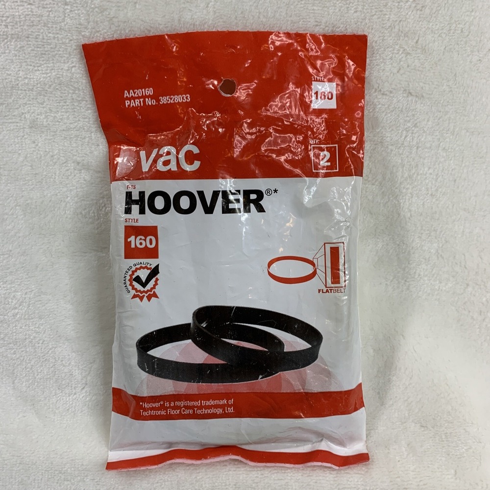 Hoover Windtunnel Vacuum Cleaner Belts 38528033 2-Pack Style 160 Genuine Open‎